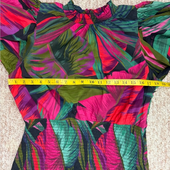 FARM RIO Midnight Leaves Mini Dress Size Small. - Picture 7 of 14